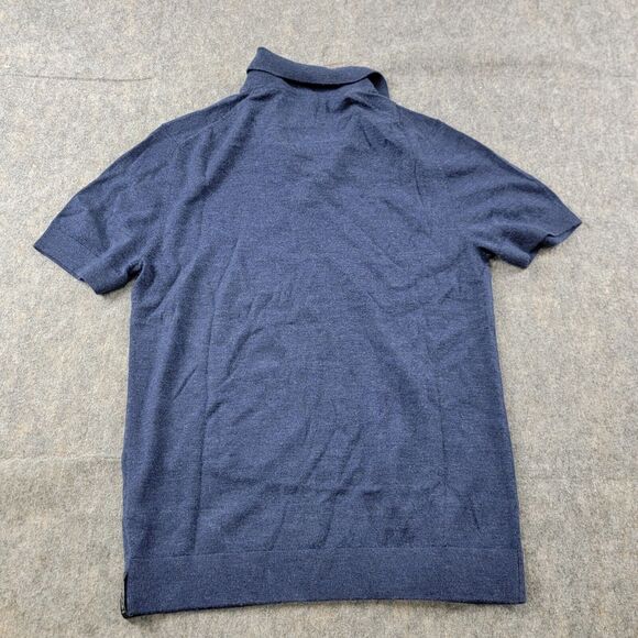 Todd Snyder Lightweight Cashmere Montauk Polo size M Weathered Blue NWT $348 - Picture 2 of 10